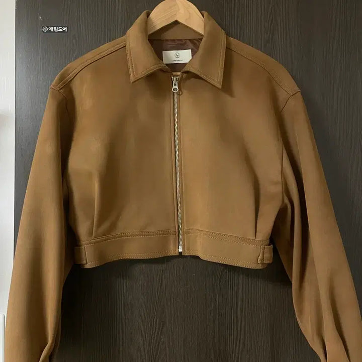 [BUNJANG] London Plat Suede Short Jacket / 런던플랏 스웨이드 숏자켓