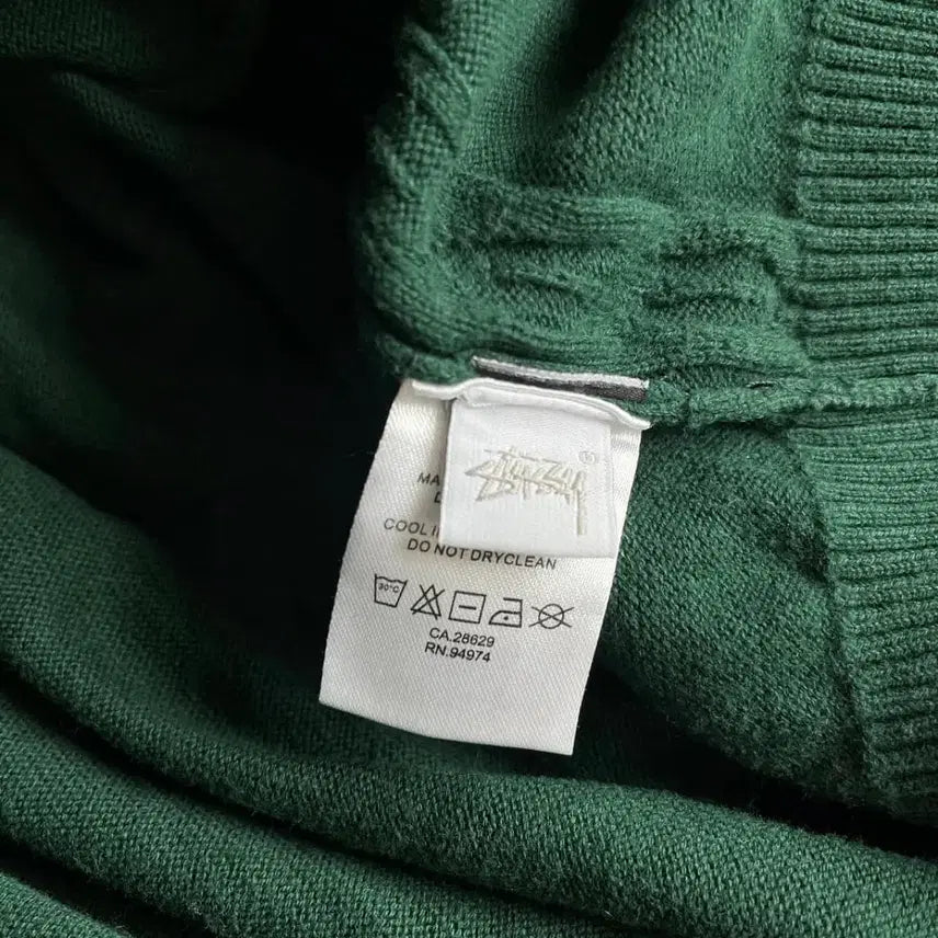 [BUNJANG] Stussy Cable Knit Polo / 스투시 케이블 니트 폴로