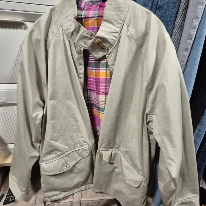 [BUNJANG] Polo Barracuda Reversible Cotton Jacket M / 폴로 양면   코튼 자켓 바라쿠다 m 100