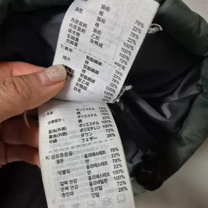 [BUNJANG] Jordan Men's Duck Down Padded Jacket / 조던 남성 오리털 패딩 M 카키