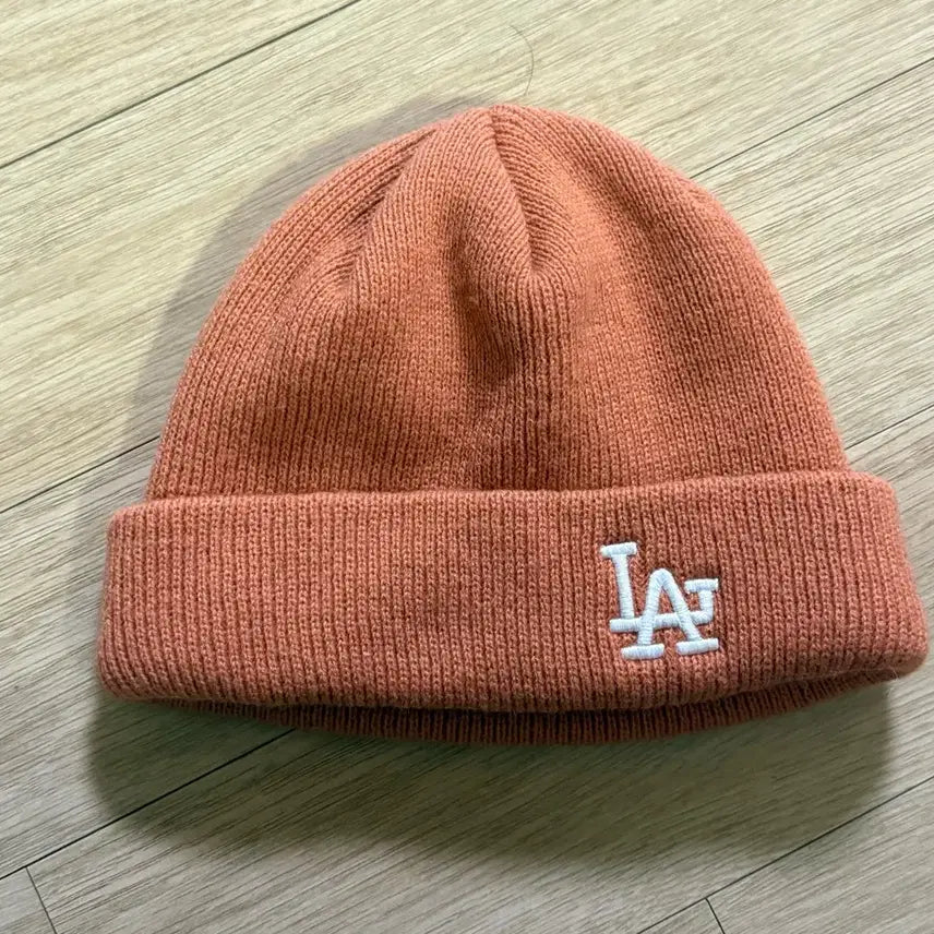 [BUNJANG] LA Dodgers Orange Knit Beanie / LA 로스앤젤레스 주황색 니트 비니
