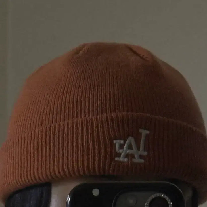 [BUNJANG] LA Dodgers Orange Knit Beanie / LA 로스앤젤레스 주황색 니트 비니