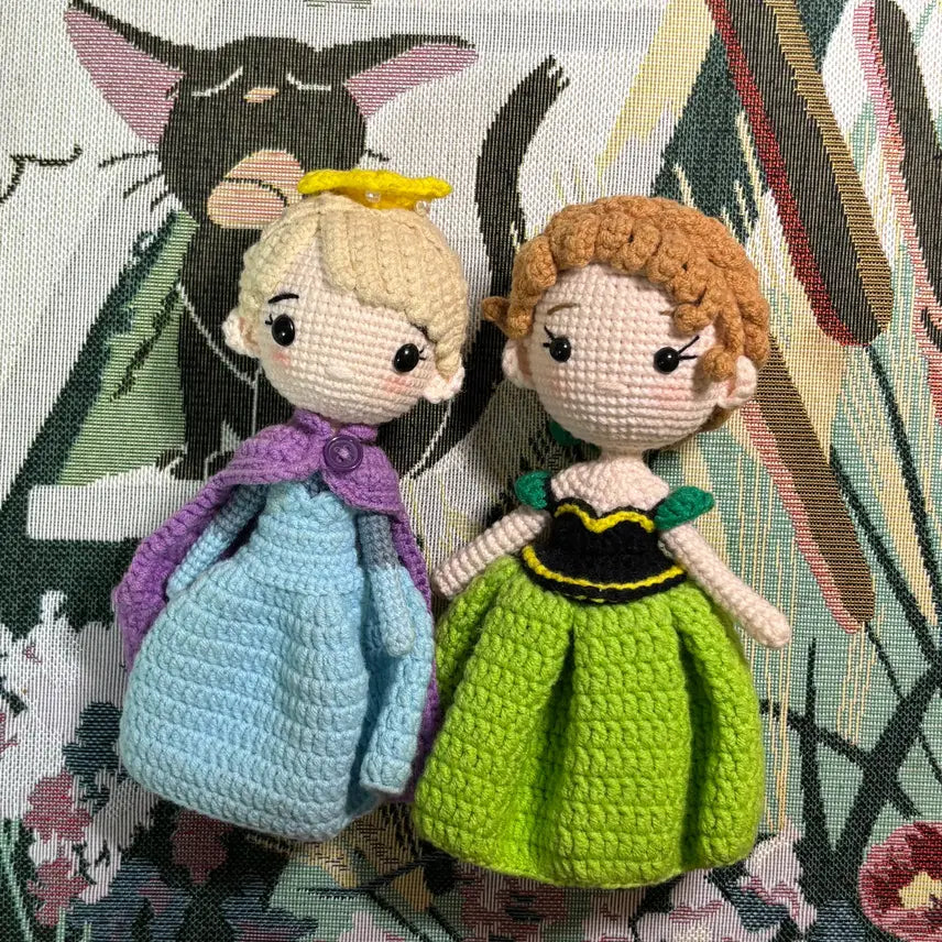 [SOLD OUT] 디즈니 겨울왕국 엘사&amp;안나 뜨개 인형
