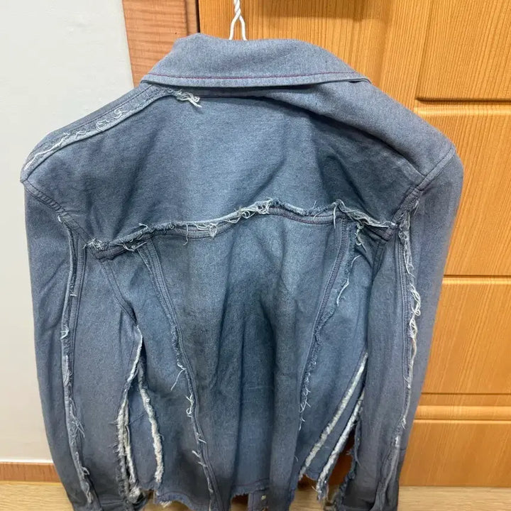 [BUNJANG] Sankuanz Asymmetric Denim Jacket / (M) 산쿠안즈 비대칭 데님 자켓