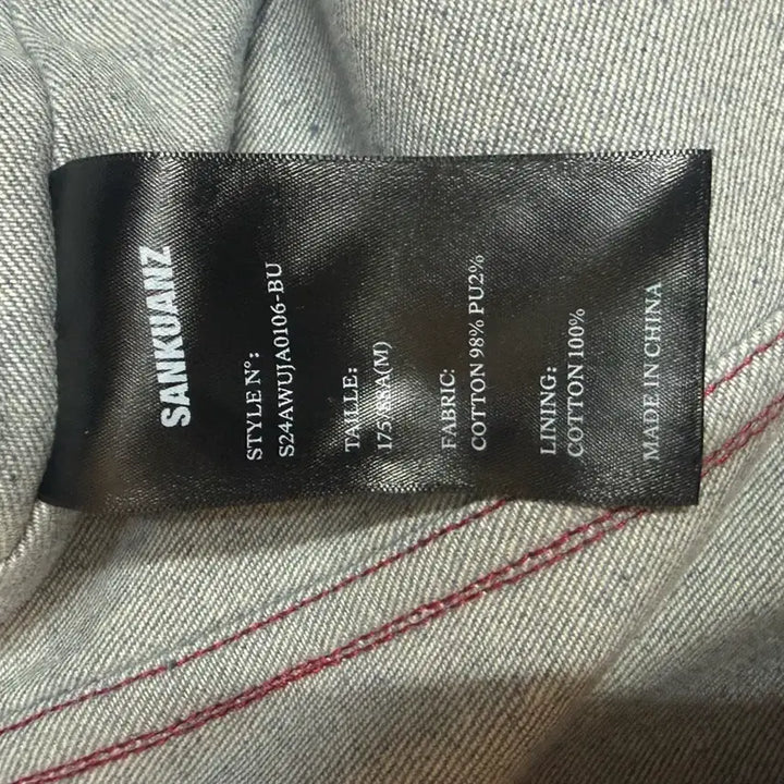 [BUNJANG] Sankuanz Asymmetric Denim Jacket / (M) 산쿠안즈 비대칭 데님 자켓