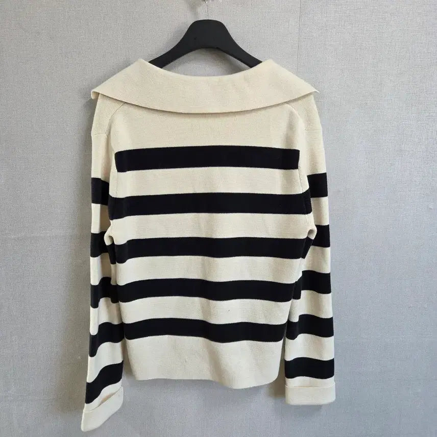 [BUNJANG] 아르켓 스트라이프 카라 니트 M / 아르켓 스트라이프 카라 니트 M