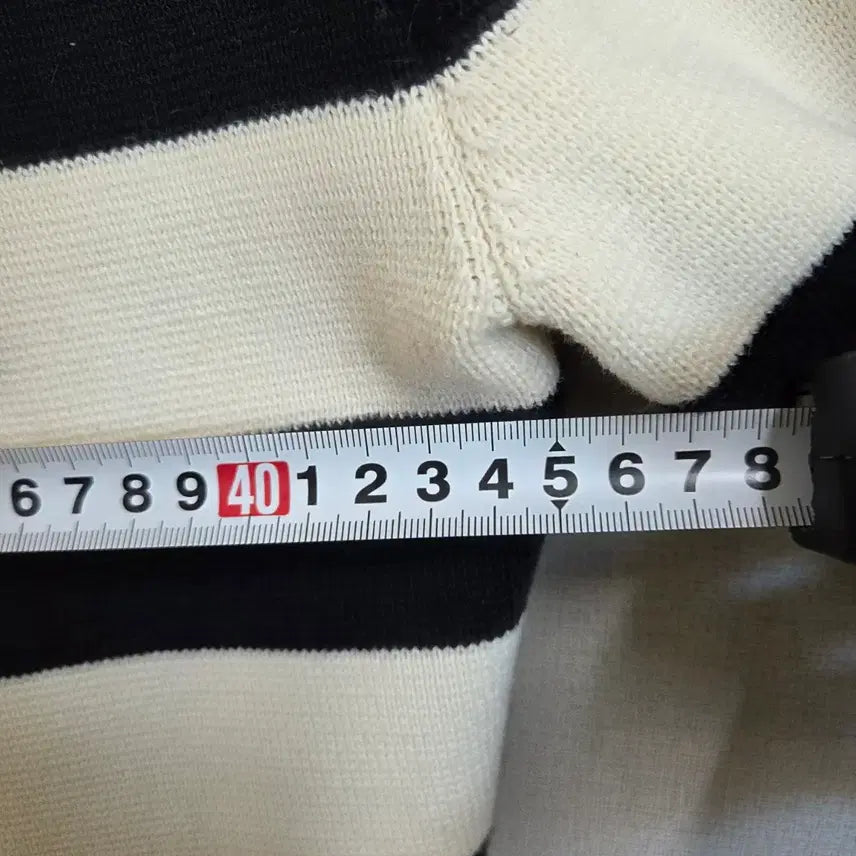 [BUNJANG] 아르켓 스트라이프 카라 니트 M / 아르켓 스트라이프 카라 니트 M