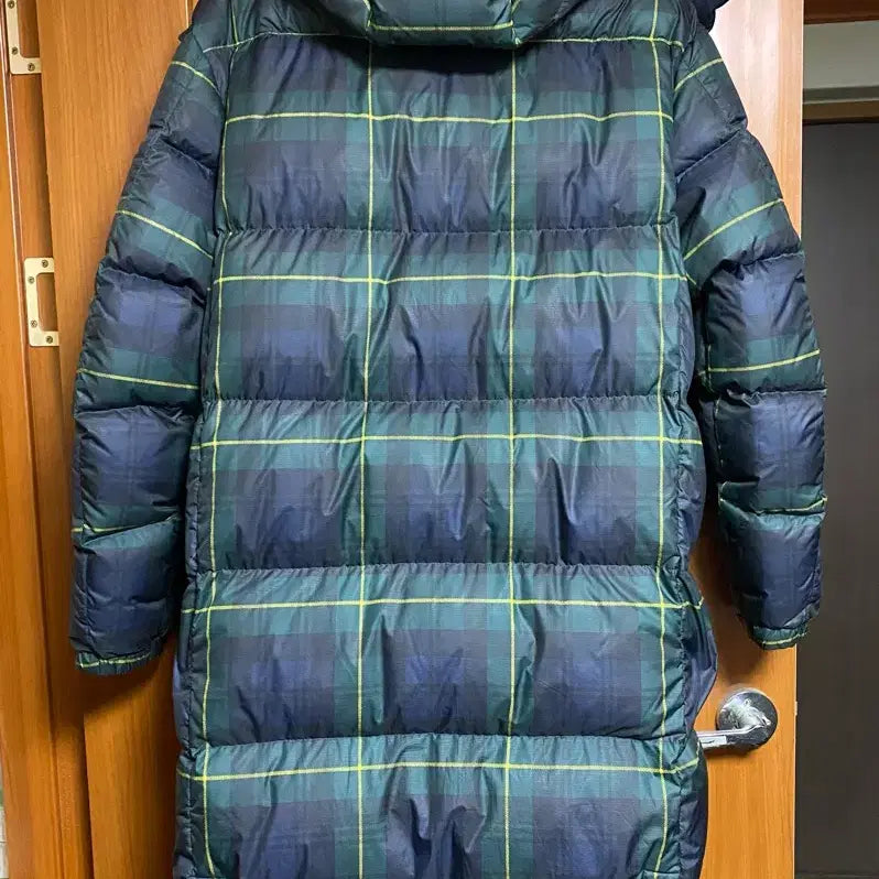 [BUNJANG] Polo Ralph Lauren Tartan Check Long Down Jacket (Size L) / 폴로 랄프로렌 타탄체크 롱패딩 사이즈L