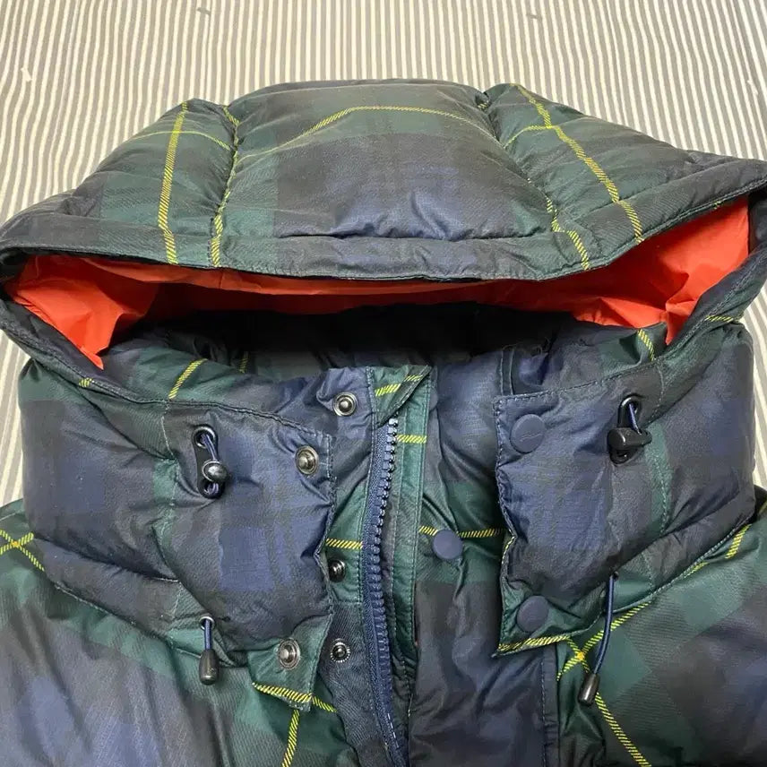 [BUNJANG] Polo Ralph Lauren Tartan Check Long Down Jacket (Size L) / 폴로 랄프로렌 타탄체크 롱패딩 사이즈L