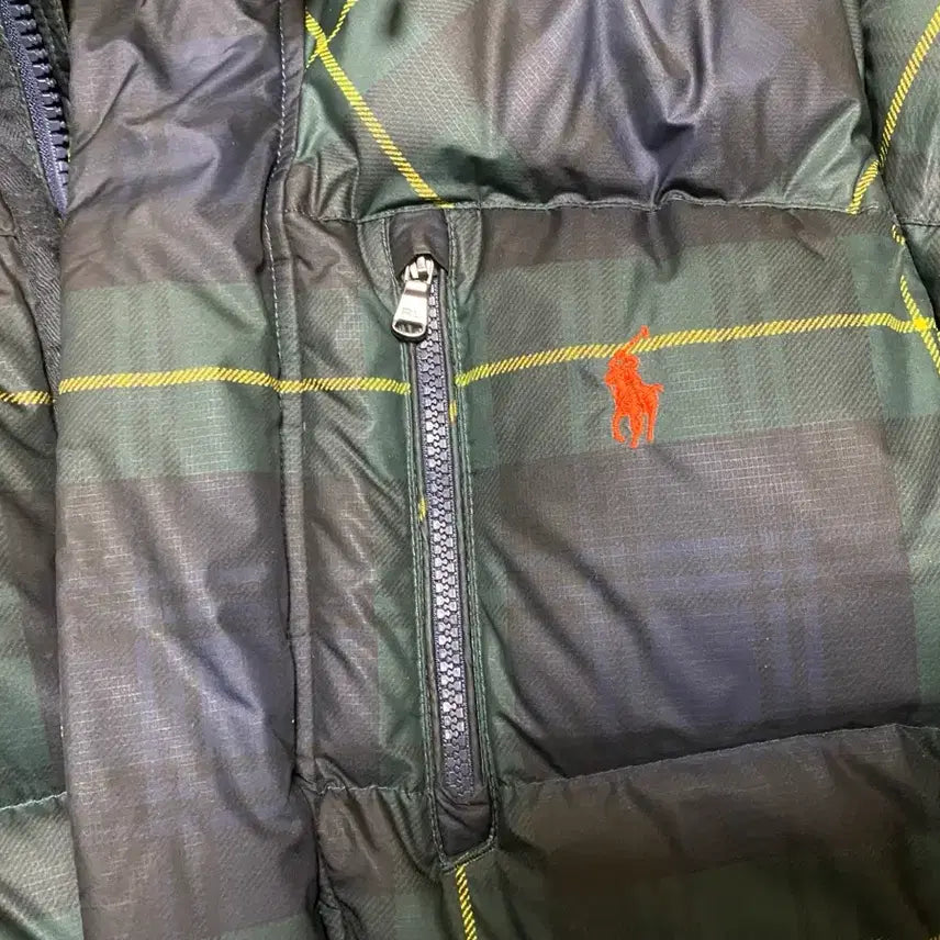 [BUNJANG] Polo Ralph Lauren Tartan Check Long Down Jacket (Size L) / 폴로 랄프로렌 타탄체크 롱패딩 사이즈L