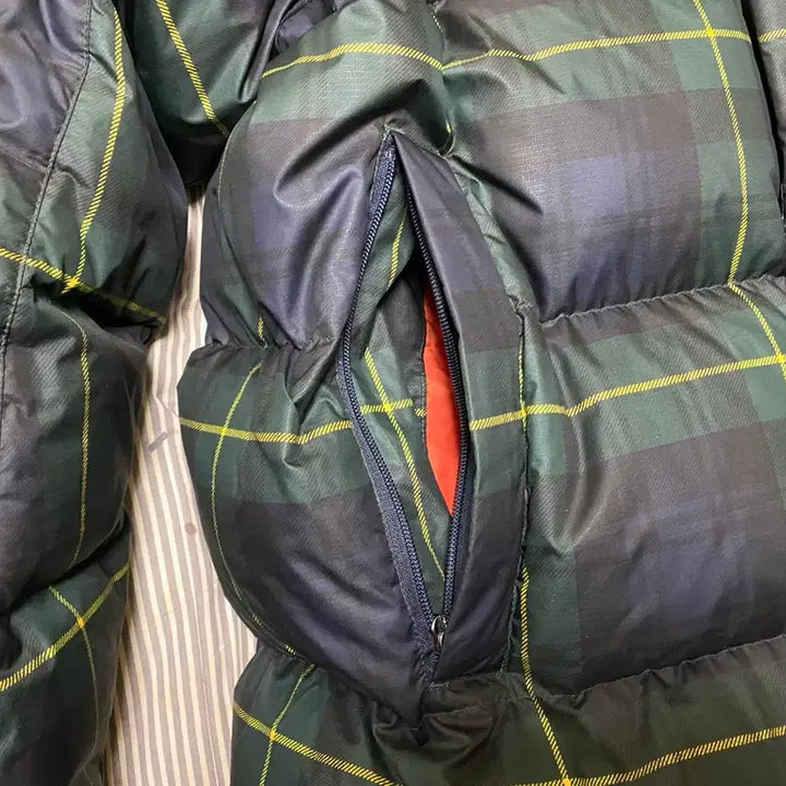 [BUNJANG] Polo Ralph Lauren Tartan Check Long Down Jacket (Size L) / 폴로 랄프로렌 타탄체크 롱패딩 사이즈L