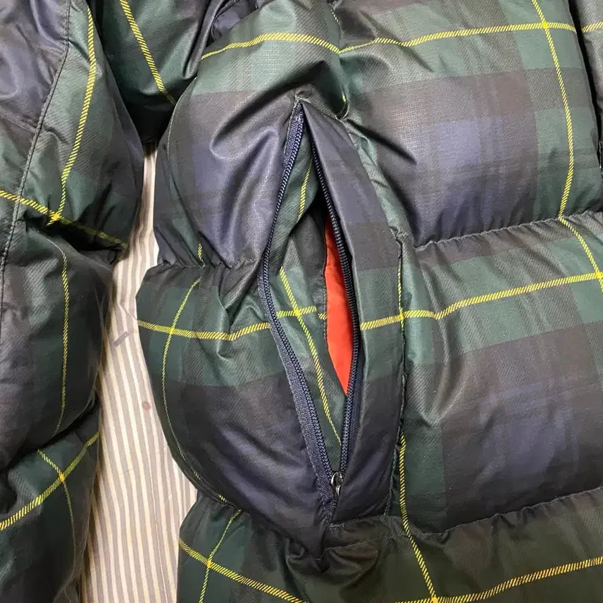 [BUNJANG] Polo Ralph Lauren Tartan Check Long Down Jacket (Size L) / 폴로 랄프로렌 타탄체크 롱패딩 사이즈L