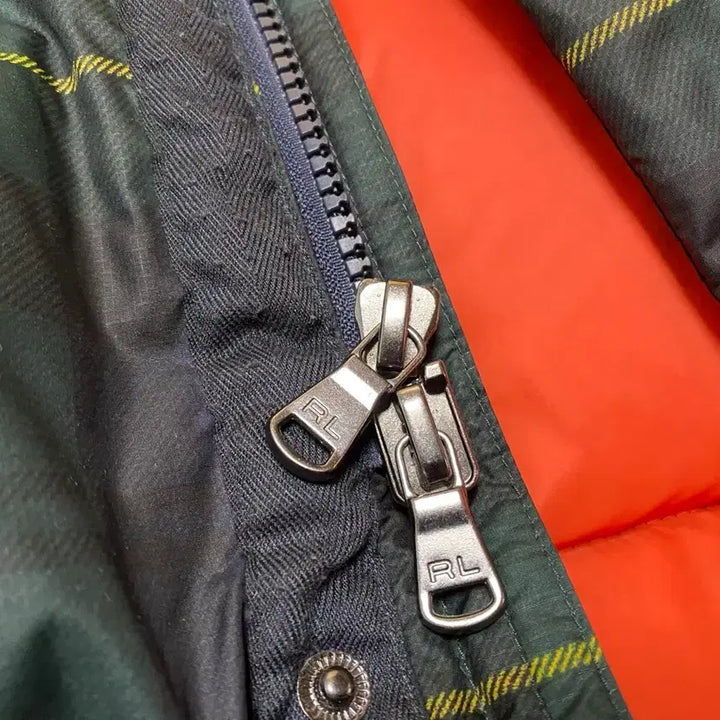 [BUNJANG] Polo Ralph Lauren Tartan Check Long Down Jacket (Size L) / 폴로 랄프로렌 타탄체크 롱패딩 사이즈L