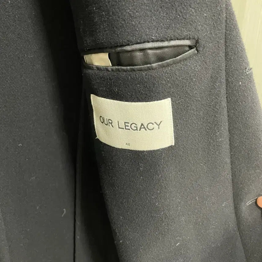[BUNJANG] Our Legacy Washed Black Wool Coat / 아워레가시 워시드 블랙 울코트