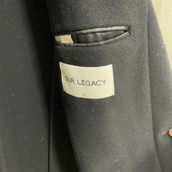 [BUNJANG] Our Legacy Washed Black Wool Coat / 아워레가시 워시드 블랙 울코트