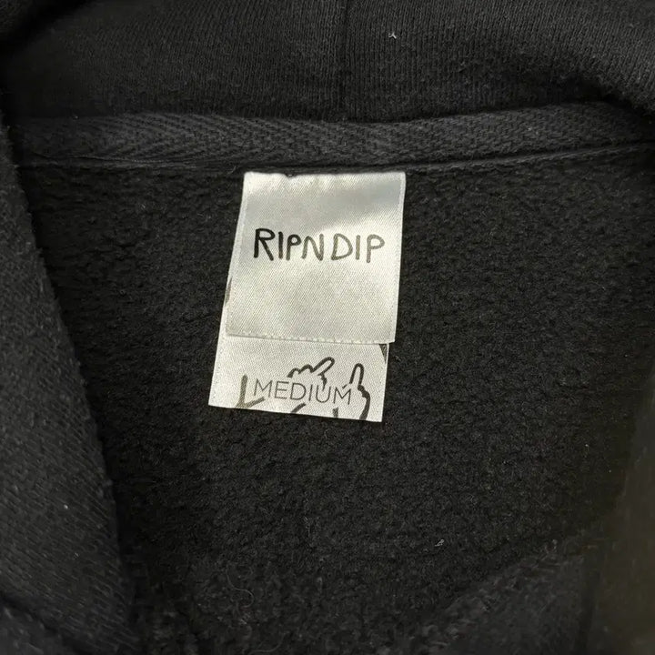 [BUNJANG] M Black Hoodie / [M] 립앤딥 블랙 후드티