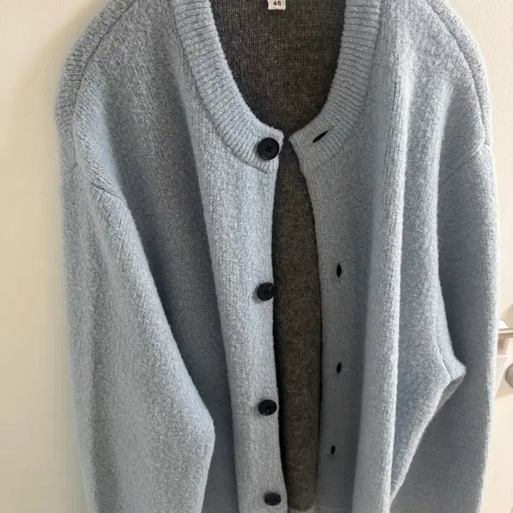 [BUNJANG] Solid Homme 25FW Cardigan Blue / [46] 솔리드옴므 25FW 가디건 블루