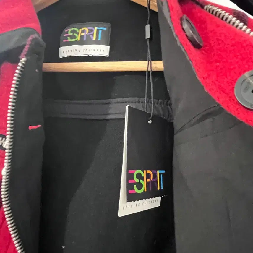 [BUNJANG] ESPRIT Red Check Crop Jacket / ESPRIT 레드 체크 크롭 자켓