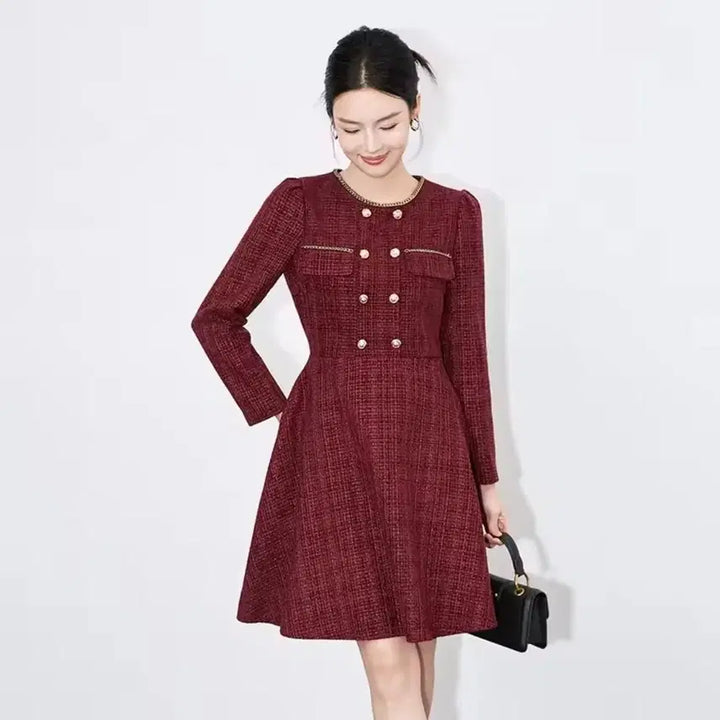 [BUNJANG] Long Sleeve Fall Winter Midi Mini Dress / (당일) 양지뢰 긴팔 가을 겨울 미디 미니 원피스