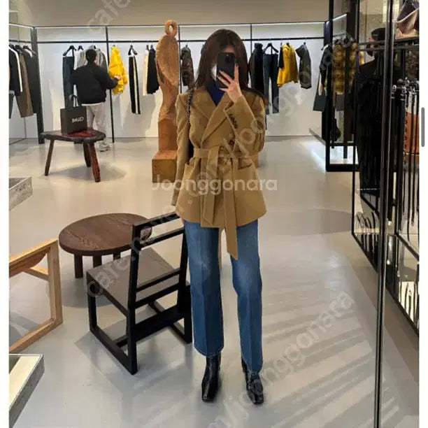 [BUNJANG] BROM Wool Belted Jacket / 브론 울 벨티드 자켓