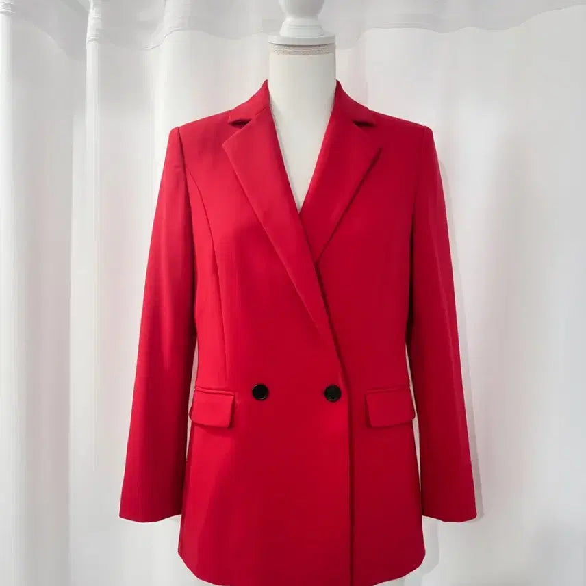 [BUNJANG] Robert Rodriguez Red Double Button Blazer / 미국브랜드 로드리게즈 레드 자켓