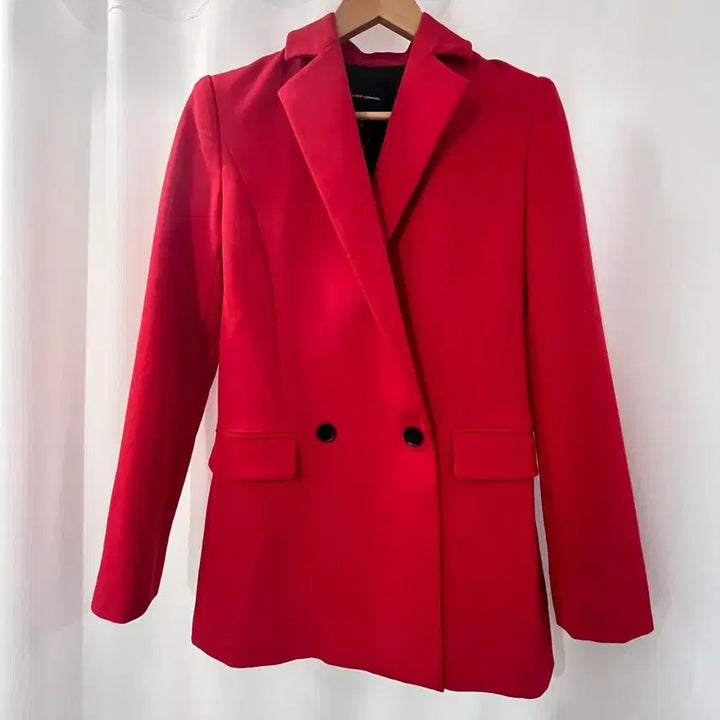 [BUNJANG] Robert Rodriguez Red Double Button Blazer / 미국브랜드 로드리게즈 레드 자켓