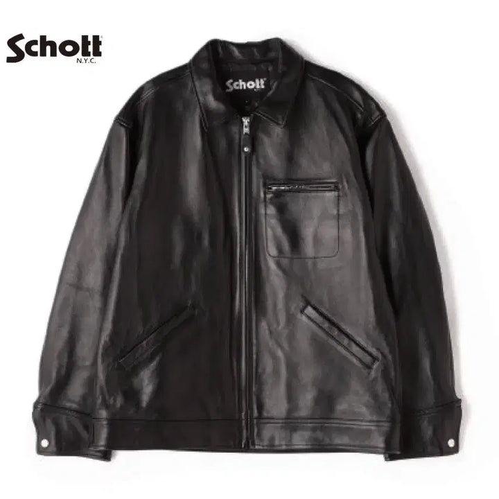 [BUNJANG] Schott Leather Tracker Jacket 2XL / Schott 쇼트 가죽 트래커 자켓 2XL (새상품)