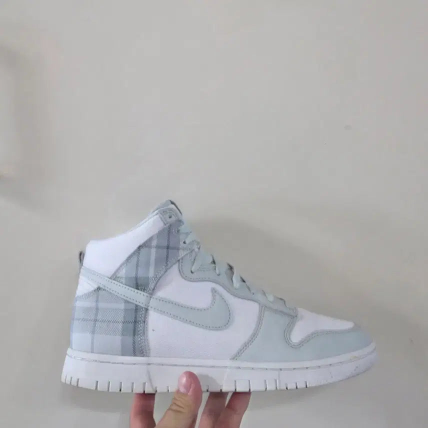 [BUNJANG] Nike Dunk High Retro SE Mint Plaid Sneakers / [265] 나이키 덩크 하이 레트로 SE 민트플래드ㅡ단종매물,최저가