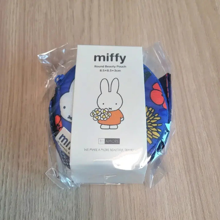 [BUNJANG] Byamore Miffy Round Pouch Navy Coin Purse / 바이아모레 미피 원형 파우치/동전지갑/토끼/네이비/여행/보라/꽃