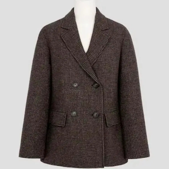 [BUNJANG] Beanpole Ladies Tweed Double Jacket Wool Blend / 빈폴 레이디스 트위드 더블 자켓 울 블랜드