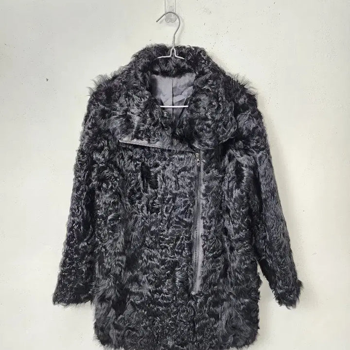 [BUNJANG] Black Fleece Lined Rider Jacket / 블랙 양털 라이더 자켓