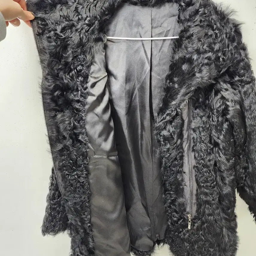 [BUNJANG] Black Fleece Lined Rider Jacket / 블랙 양털 라이더 자켓