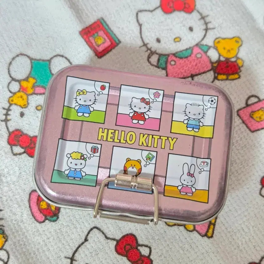 [BUNJANG] Classic Kitty Mini Tin Case / 고전키티 키티친구 미니 틴케이스 판매(가격고정)