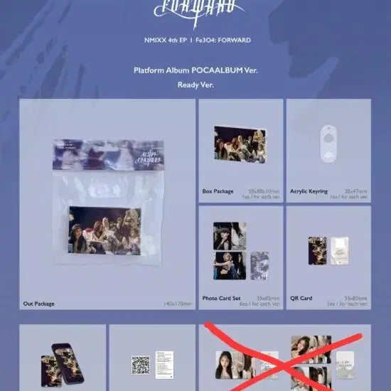 [BUNJANG] NMIXX Forward Platform Album (Unsealed) / 엔믹스 포워드 플랫폼 앨범 Go Ver. (포카X/개봉O)