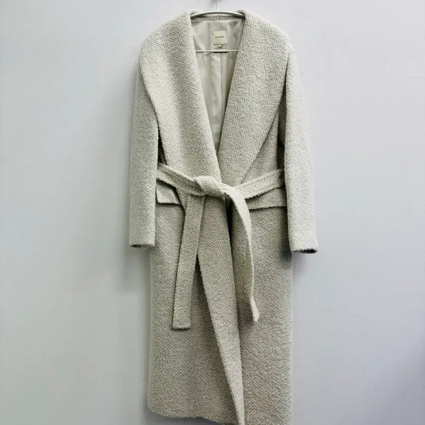 [BUNJANG] BLUMIN Herringbone Handmade Robe Coat / 블루민(BLUMIN) 해링본 꾸안꾸 핸드메이드 로브 코트
