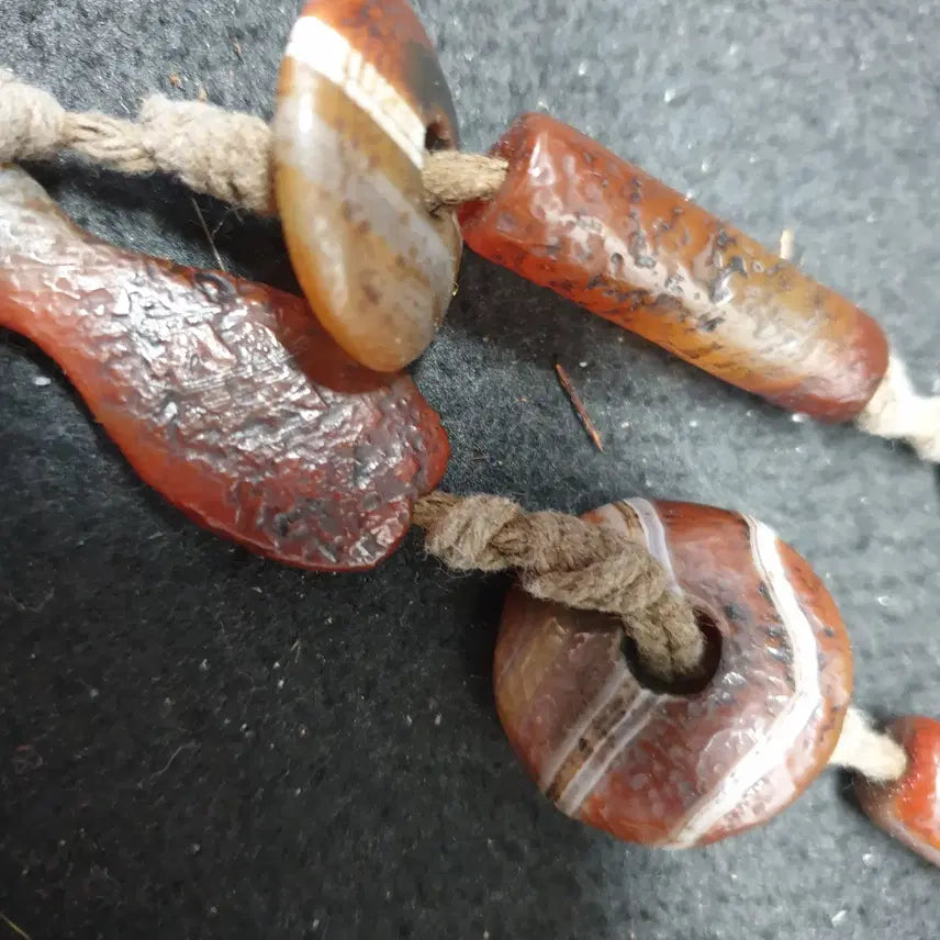 [BUNJANG] Unearthed Agate 60cm Prayer Beads / (수원만물)출토 마노 60센치 염주