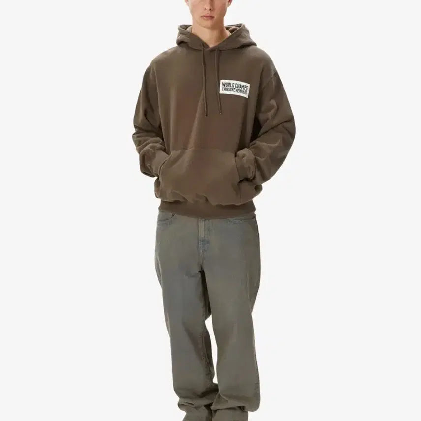 [BUNJANG] thisisneverthat Scrap Applique Hoodie / [L] 디스이즈네버댓 Scrap Applique Hoodie