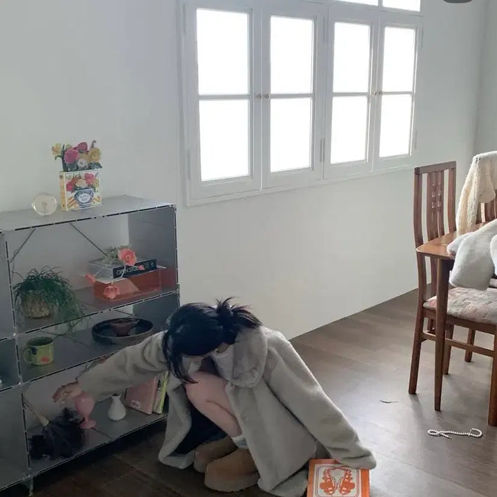 [BUNJANG] ODS Eco Fur Half Coat / ODS 에코 퍼 하프 코트