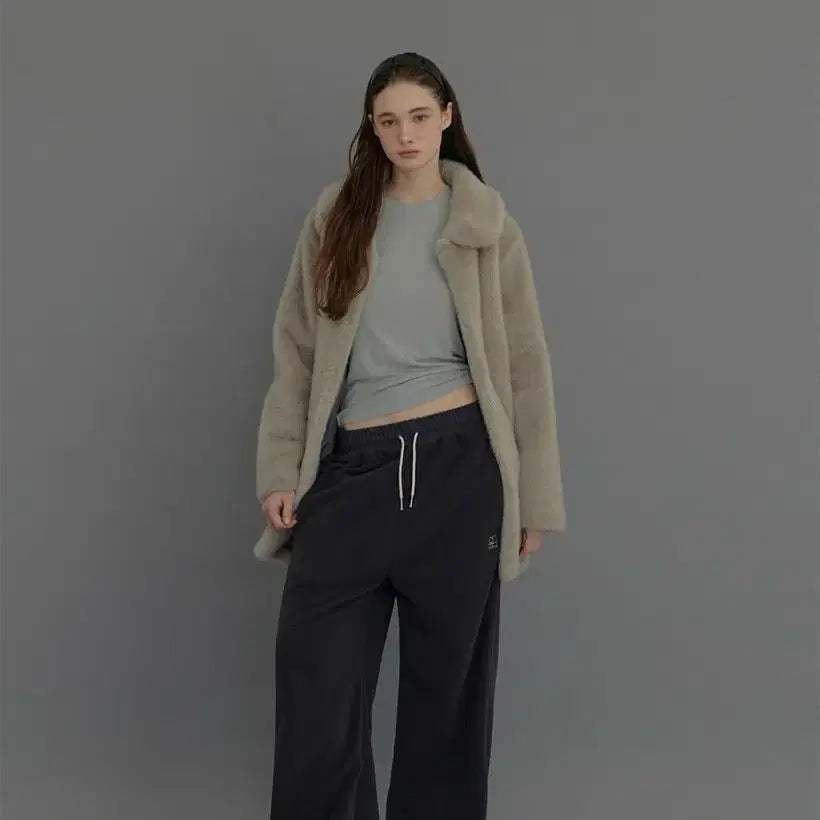 [BUNJANG] ODS Eco Fur Half Coat / ODS 에코 퍼 하프 코트