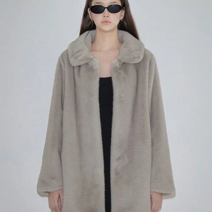 [BUNJANG] ODS Eco Fur Half Coat / ODS 에코 퍼 하프 코트