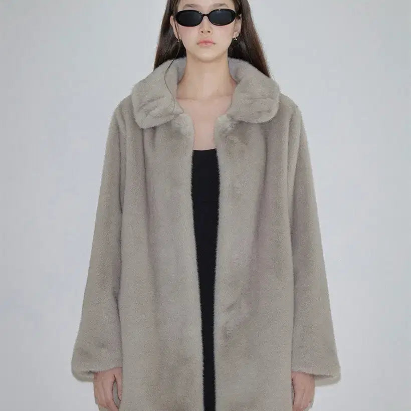 [BUNJANG] ODS Eco Fur Half Coat / ODS 에코 퍼 하프 코트