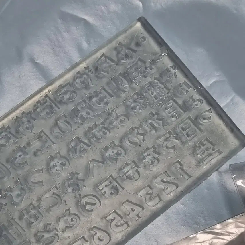 [BUNJANG] Resin Nail Parts Mold Bundle Set / (일괄) 히라가나 영어 리본 파츠 레진 젤네일 몰드