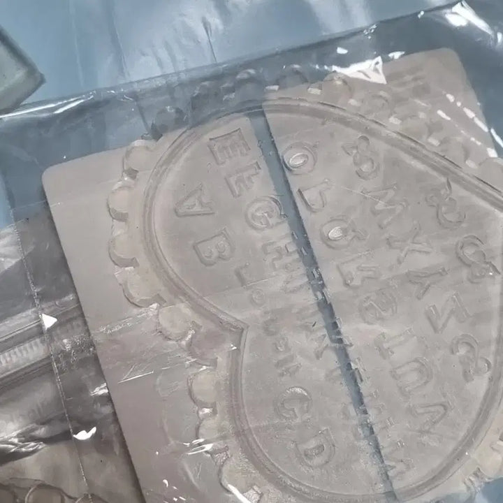 [BUNJANG] Resin Nail Parts Mold Bundle Set / (일괄) 히라가나 영어 리본 파츠 레진 젤네일 몰드