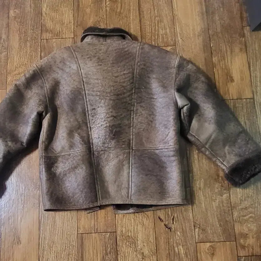 [BUNJANG] Del Formo Sheepskin Shearling Mouton Jacket Brown / 델포르모 양모피 양털 무스탕 자켓 브라운
