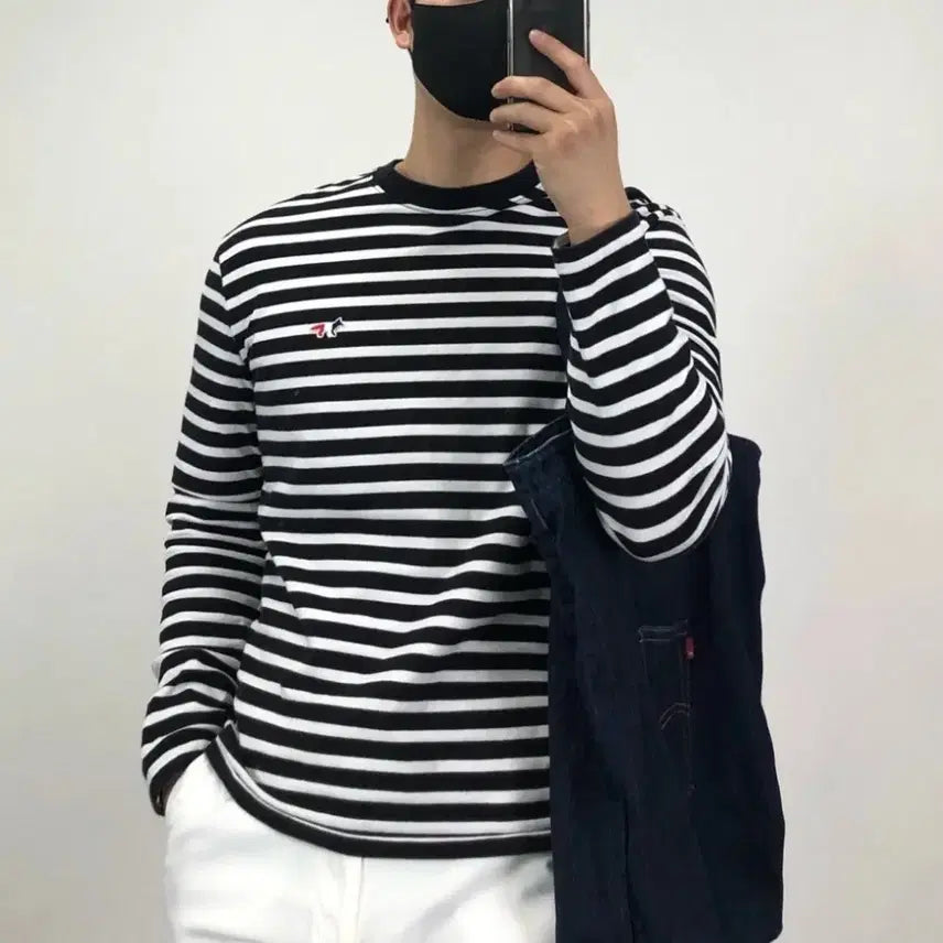 [BUNJANG] Maison Striped Long Sleeve / #새상품/정품(무료배송)메종 남녀공용 스트라이프 긴팔판매합니다~