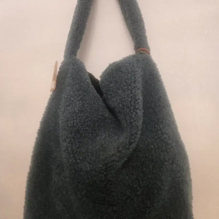 [BUNJANG] Blue Prayer Striped Wool Tote Shoulder Bag / 컬러 스트라이프 숄더백 에코백오리고 양털 토트 숄더백 블루 프레이어