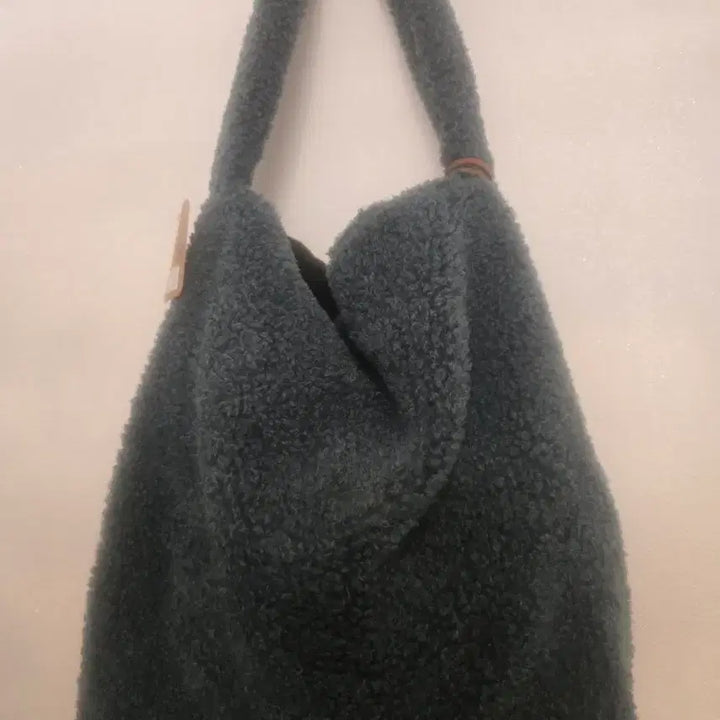 [BUNJANG] Blue Prayer Striped Wool Tote Shoulder Bag / 컬러 스트라이프 숄더백 에코백오리고 양털 토트 숄더백 블루 프레이어