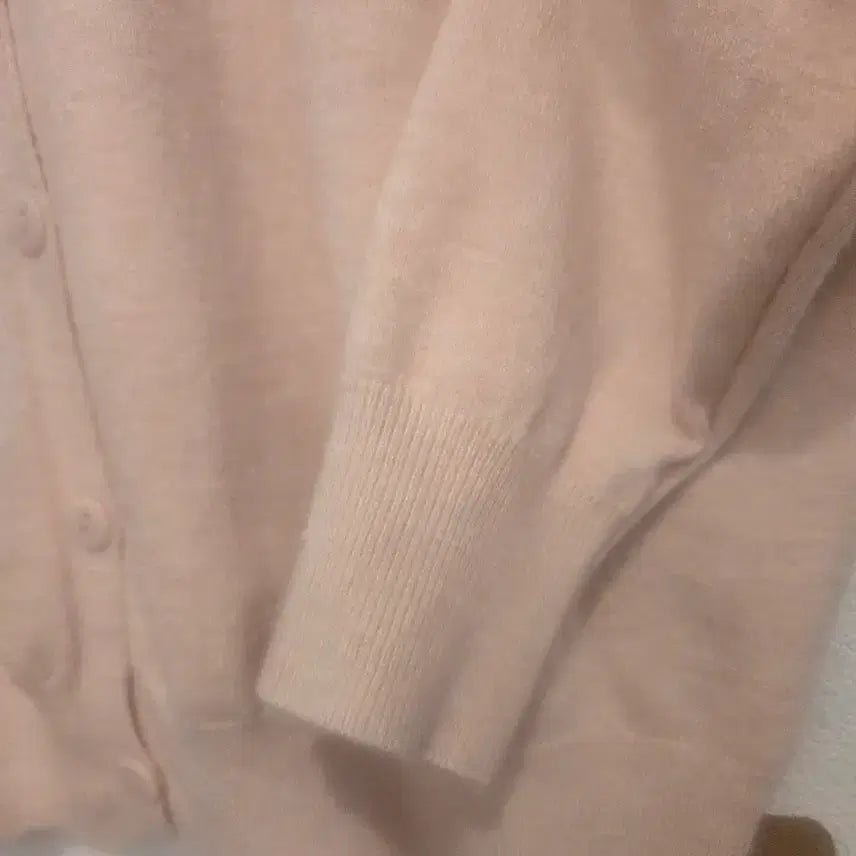 [BUNJANG] Pink Round Neck Thin Cardigan - L / 핑크 라운드넥 얇은 가디건L(새상품)