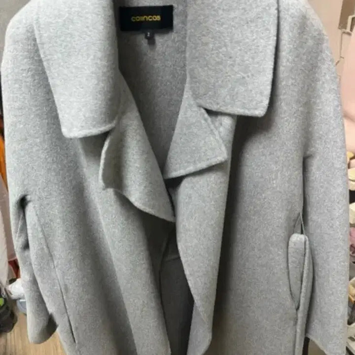 [BUNJANG] Belted Handmade Long Coat / *마지막 가격 인하*그레이 벨티드 핸드메이드 롱코트