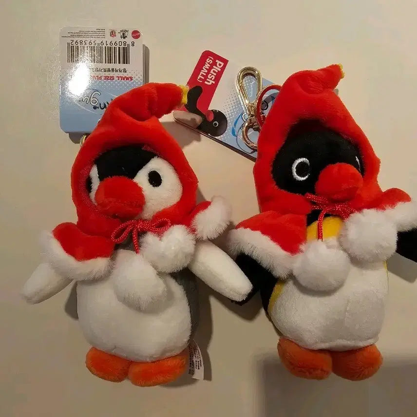 [BUNJANG] Pingu Pinga Doll Keyring / 겨울 빨간망토 핑구 핑가 인형 키링